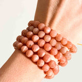 Ροδακινή Φεγγαρόπετρα 7mm