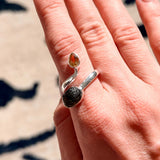 Μολδαβίτης & Κιτρίνης Δάκρυ Δαχτυλίδι A.925