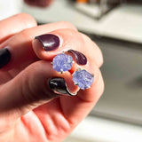 Τανζανίτης Ακατέργαστος Σκουλαρίκια A.925