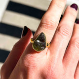 Μολδαβίτης Δαχτυλίδι A.925 Επιχρυσωμένο 10