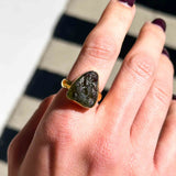 Μολδαβίτης Δαχτυλίδι A.925 Επιχρυσωμένο 09