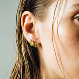 Μολδαβίτης Καρφωτά Σκουλαρίκια Α.925