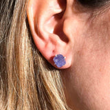 Τανζανίτης Ακατέργαστος Σκουλαρίκια A.925