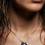 Μωβ Λαβραδορίτης Οβάλ A.925