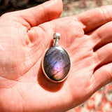 Μωβ Λαβραδορίτης Οβάλ 02