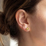 Κιτρίνης Καρφωτά Σκουλαρίκια A.925