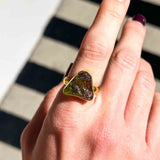 Μολδαβίτης Δαχτυλίδι A.925 Επιχρυσωμένο 06