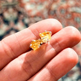 Κιτρίνης Ακατέργαστος Καρφωτά Σκουλαρίκια A.925