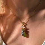 Herkimer Διαμάντι & Μολδαβίτης Επιχρυσωμένο 04 B-Stock