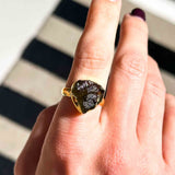 Μολδαβίτης Δαχτυλίδι A.925 Επιχρυσωμένο 03