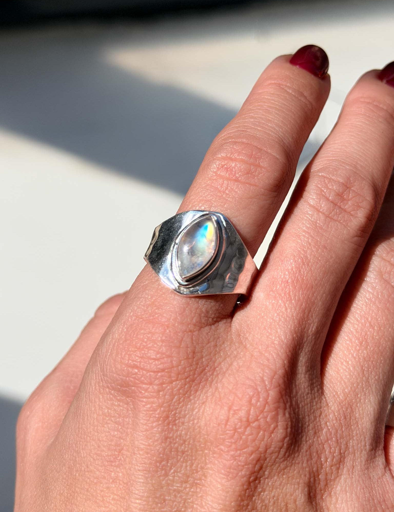 Φεγγαρόπετρα Rainbow Marquise